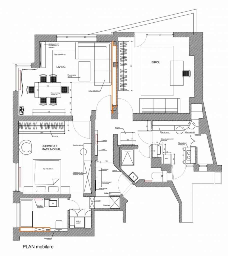 planul apartamentului